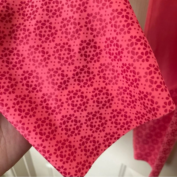 ZYIA ACTIVE Neon Coral Flower Power Lux High Rise Leggings Pink Size 6/8 - Picture 7 of 10